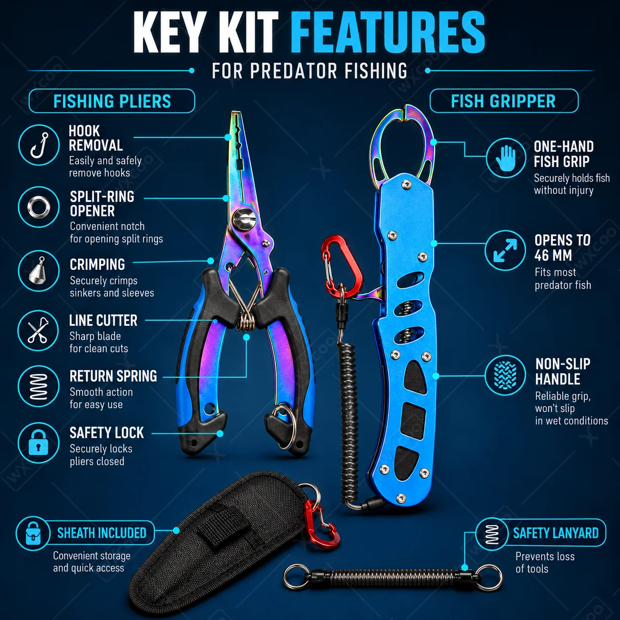 Mavi Titanyum Kaplamalı Tuzlu  - Fishing Line Cutter incelemesi ve fiyatı